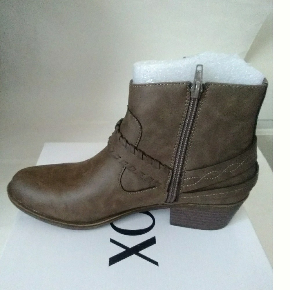 New! XOXO Western Ankle Boots Booties New With Box - Picture 4 of 7